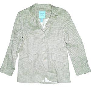 Vintage Orvis Road River Green Silk Blazer Size 12